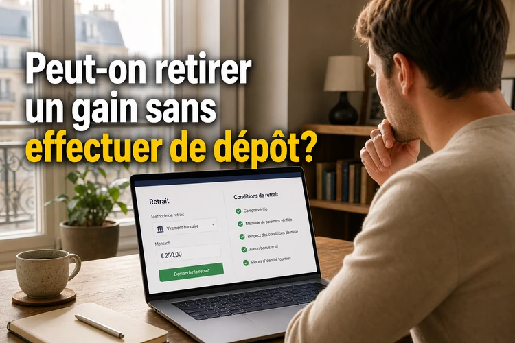 Peut-on retirer un gain sans effectuer de dépôt?