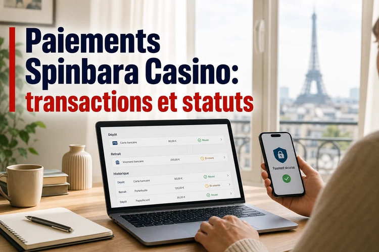 Paiements Spinbara Casino: comprendre les transactions et leurs statuts